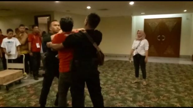 screenshoot video intimidasi jurnalis