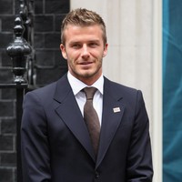 David Beckham poses during a photocall at No.10 Downing Street on April 20, 2009 in London, England. The event marks the launch of the campaign Malaria No More UK  and focuses on mobilising the public to raise funds for bed nets in Africa.  (Photo by Dan Kitwood/Getty Images)