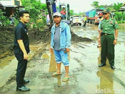 Jalan Nasional Tulungagung-Trenggalek sebelum mulus