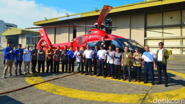 PTDI Kirim Helikopter H135 Pemantau Mudik Lebaran