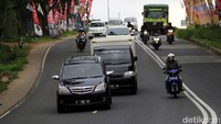 Kendaraan pemudik mulai ramai sejak Sabtu (17/6) malam.