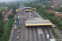 Pantauan Udara, Siang ini Keluar Tol Cileunyi Ramai Lancar