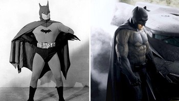 Batman 1943 dan 2016. (Foto: internet/boredpanda)