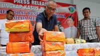 Barang bukti sabu tersebut merupakan hasil tangkapan dari April-Juni 2017.
