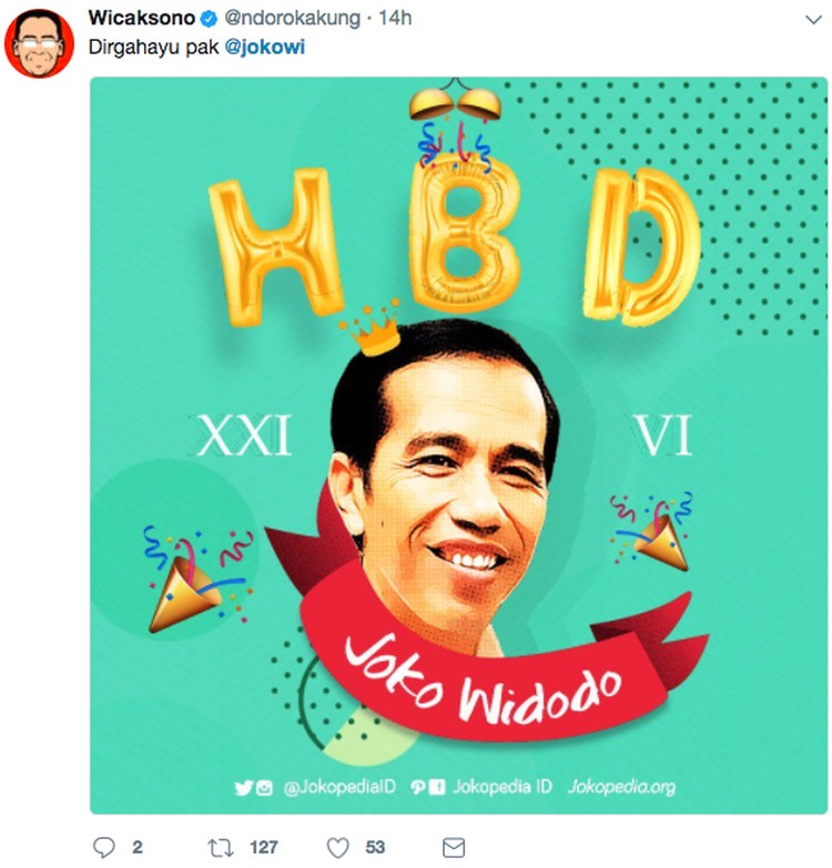 Cara Netizen Ucapkan Selamat Ultah Pak Jokowi