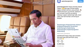 Banyak netizen memajang foto Jokowi dalam berbagai pose dalam mengucapkan selamat ultah. Foto: istimewa