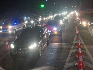 Malam Ini, Tol Tangerang-Merak Mulai Dipadati Pemudik