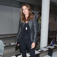 Cindy Crawford attends the Brock Collection fashion show during MADE Fashion Week September 2016 at Milk Studios on September 8, 2016 in New York City.  (Photo by Mireya Acierto/Getty Images)
