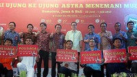 Ada 10 lokasi yang dijangkau di sepanjang jalur mudik di Pulau Jawa hingga Bali.