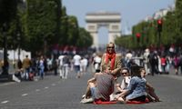 Car free day di Paris (AFP)