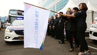 Peserta mudik gratis Transmedia dilepas.