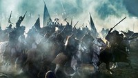 Cerita bermula pada tahun 1600 tahun lalu dimana Merlin (Stanley Tucci) mengepalai manusia untuk bersekutu dengan Autobots. (Dok. Paramount Pictures)