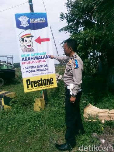 Petunjuk jalur alternatif di Malang