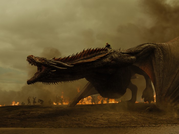 Ilustrasi naga di Game of Thrones. Foto: dok. HBO Asia Ilustrasi naga di Game of Thrones. Foto: dok. HBO Asia