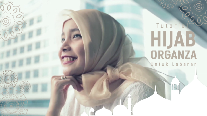 Tutorial Memakai Hijab Organza