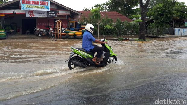  Banjir di Pekanbaru, Jumat (23/6/2017)