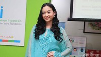 Puteri Indonesia 2014 itu tak pernah gagal untuk tampil menawan. Pool/Ismail/detikFoto.