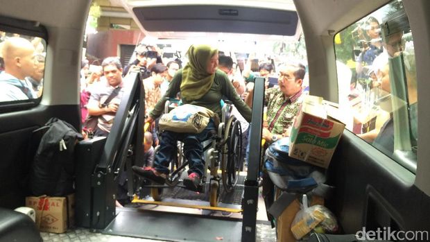 Djarot Tak Hadir, Walkot Jakpus Lepas Mudik Penyandang Disabilitas