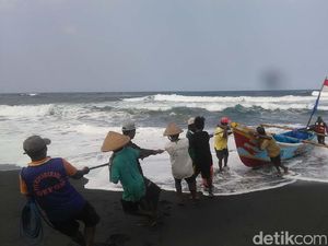 Paceklik Berlalu, Nelayan Pantai Depok Bantul Panen Ikan