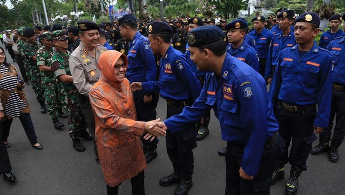 Apel Pengamanan Lebaran, Risma: Tidak Ada Takbir Keliling