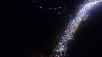 Arus lalu lintas merayap.