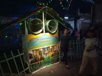 Malam takbiran di Jalan Tambak, Menteng, Jakarta Pusat, Sabtu (24/6/2017).