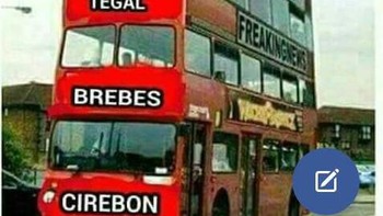 Kalau bus mudik ada yang punya empat lantai. Foto: internet
