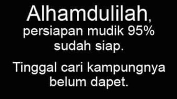 Siap mudik tapi nggak punya kampung. Foto: internet
