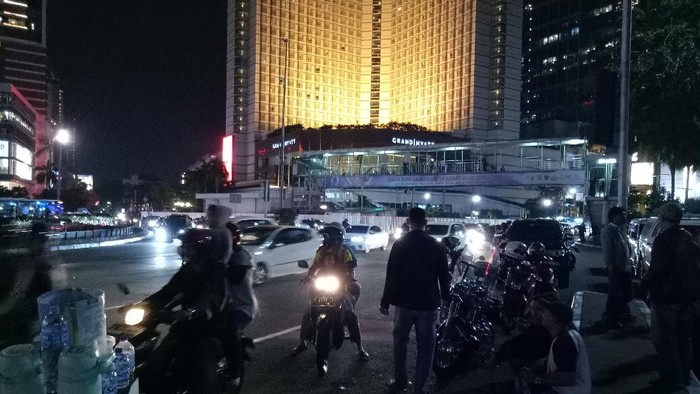 Begini Penampakan Bundaran HI di Malam Takbiran