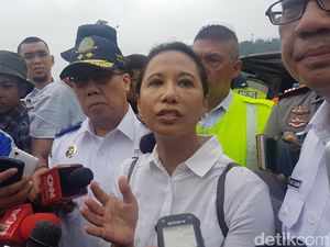 Menteri Rini Cek Arus Mudik di Dermaga Baru Pelabuhan Merak