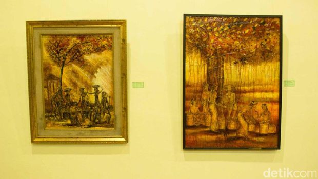 Lukisan di ARMA (Randy/detikTravel)