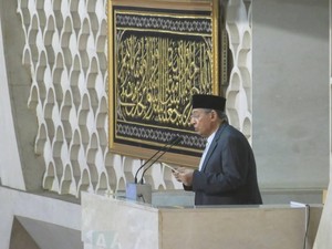 Di Masjid Istiqlal, Quraish Shihab Ingatkan Pentingnya Persatuan