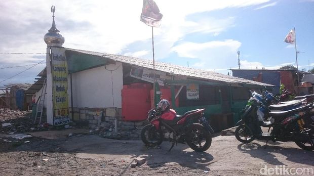 Suasana Kampung Akuarium sepi saat Lebaran. 