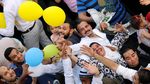Tradisi Lepas Balon Rayakan Lebaran di Mesir