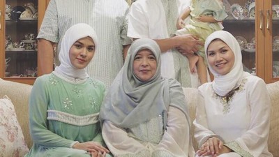 Bikin Adem! Raisa Berhijab di Hari Lebaran