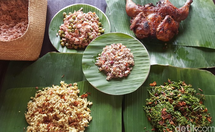 nasi merah di desa jatiluwih