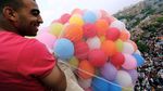 Tradisi Lepas Balon Rayakan Lebaran di Mesir