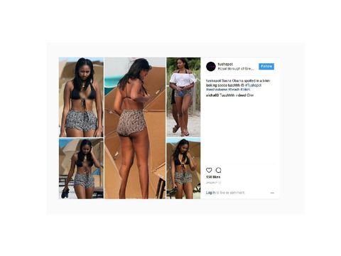 <i>Spotted!</i> Putri Obama Seksi Berbikini di Pantai Jimbaran