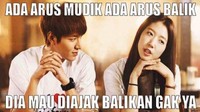 Meme Kocak Arus Balik Lebaran Bukan Balikan ke Mantan