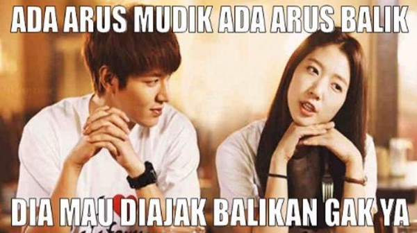 Meme Kocak Arus Balik Lebaran, Bukan Balikan ke Mantan