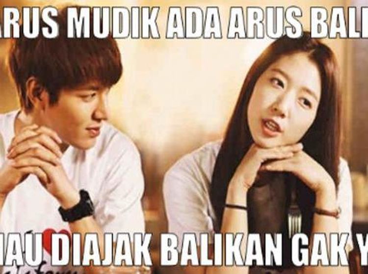 Meme Kocak Arus Balik Lebaran Bukan Balikan ke Mantan