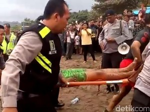Dua Wisatawan Terseret Ombak Pantai Citepus, Satu Tewas