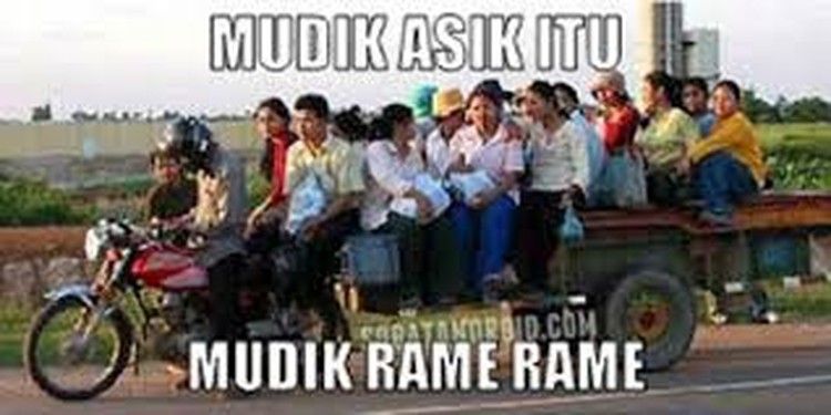 Meme Lucu Mudik Naik Motor