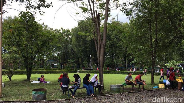 Halaman samping rumah bos pabrik gula zaman Belanda