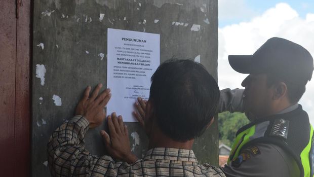 Polres Wonosobo Amankan 8 Balon Udara dalam 2 Hari