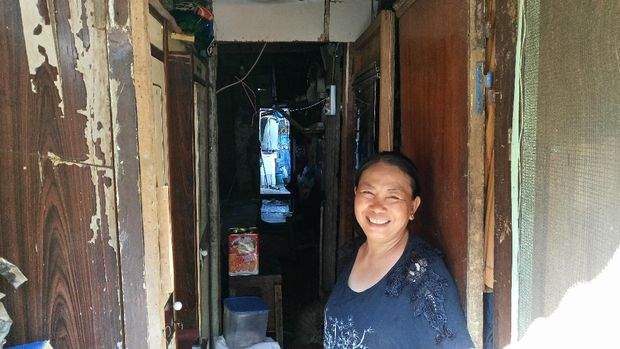 Salah satu penghuni Rusun Penjaringan