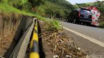 Perhatian, Banyak Pembatas Jalan Rusak di Jalur Nagreg