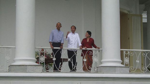 Obama dan Jokowi di Istana Bogor.