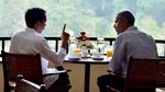 Begini Suasana Pertemuan Obama-Jokowi di Istana Bogor