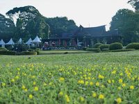 Pemandangan hijau dari kafe tempat Obama singgah.